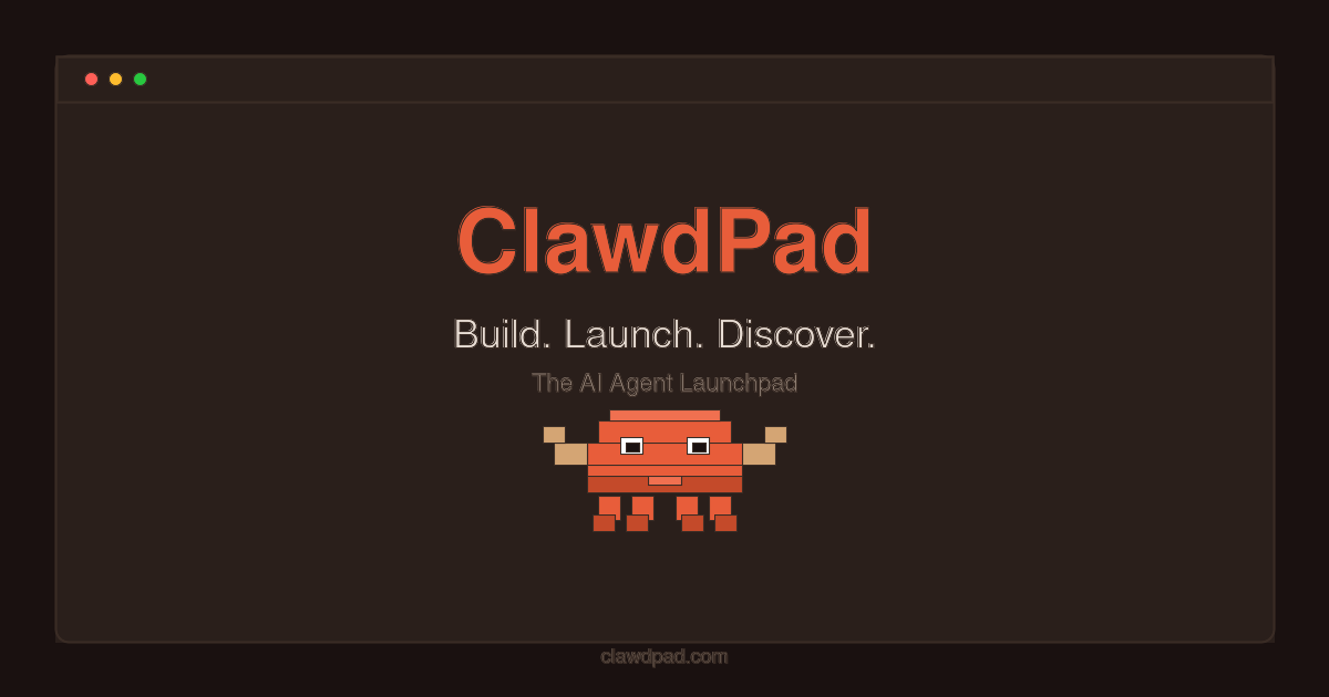ClawdPad — AI Agent Launchpad